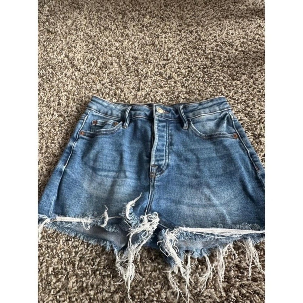 18M Black Label Womens Distressed Denim Cutoff Shorts Blue Size S IB5390HH